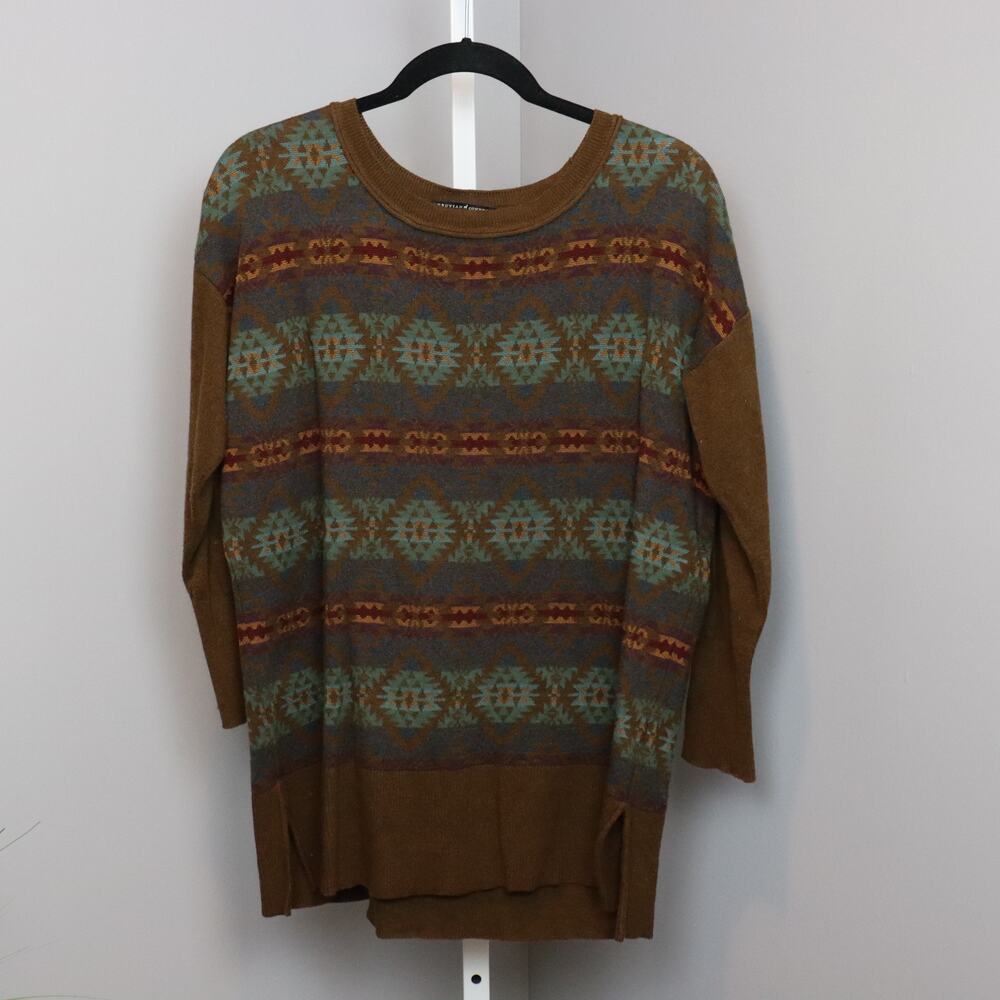 Peruvian Connection Alpaca Blend Tunic Sweater Southwest Print‎ Size L